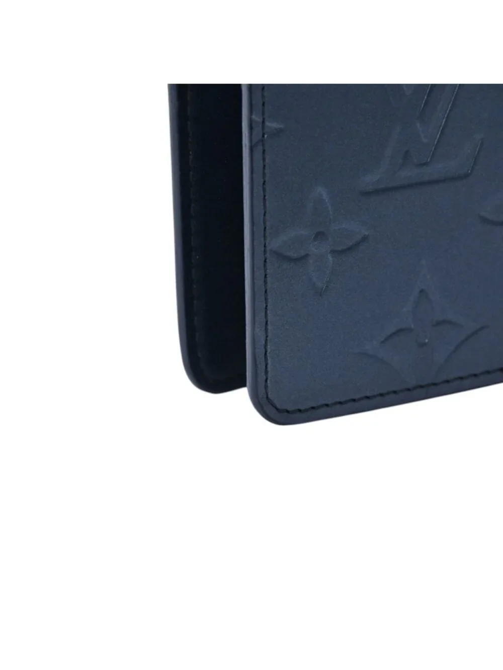 Louis Vuitton Agenda MM Monogram Matte Notebook Cover Metallic Noir Leather